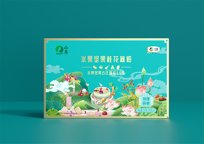 中糧山萃五谷粉系列包裝設計：國潮養生新時尚