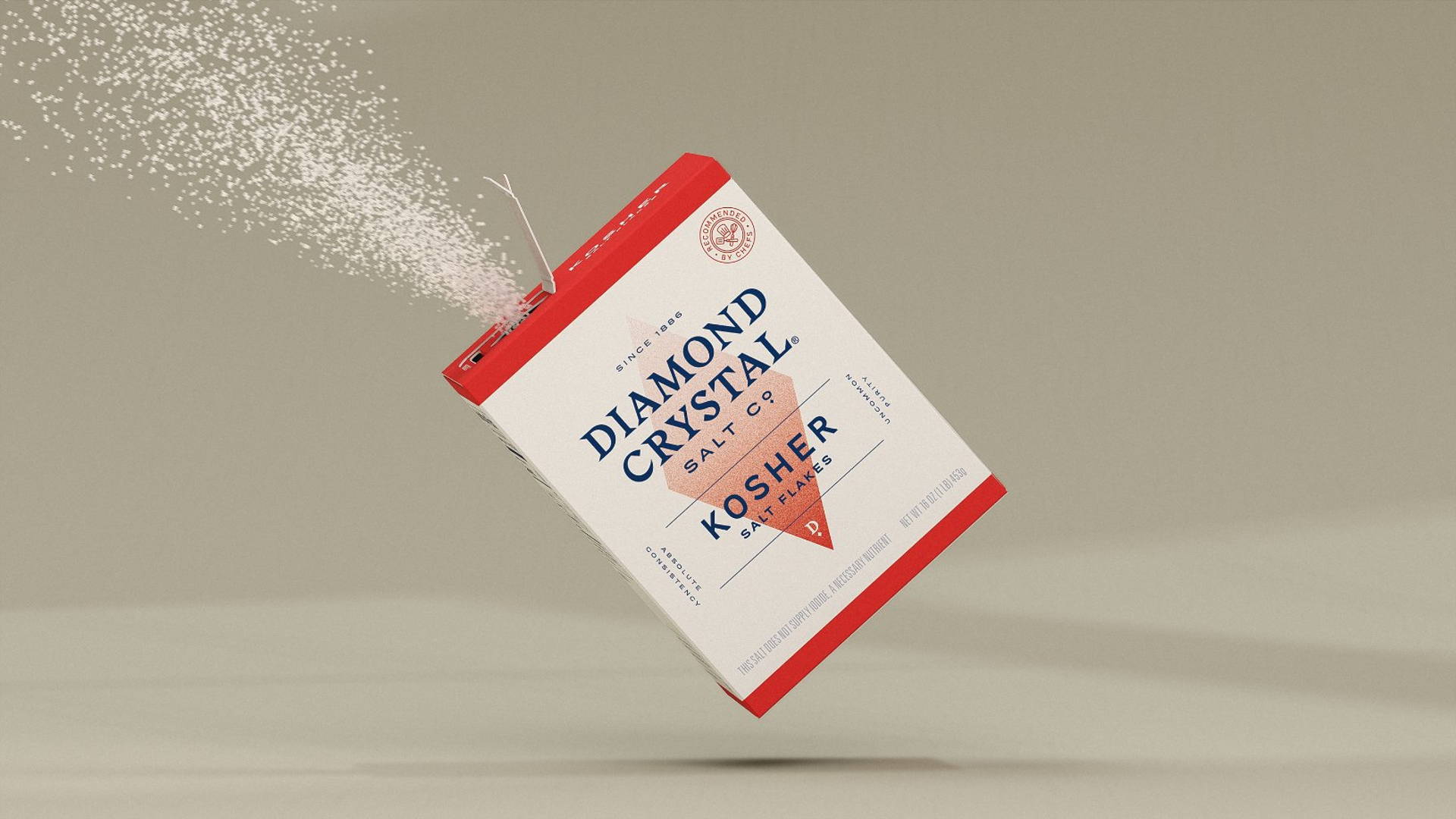 Diamond Crystal 食鹽包裝設計欣賞（Rudy Sanchez）